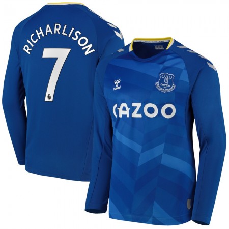 Billiga Fotbollströjor Everton Richarlison 7 Hemma tröja 2021/22 Långärmad